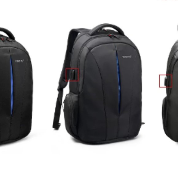 Tigernu USB Recharging Men 15.6 inch Laptop Backpacks Student Schoolbag For Boys